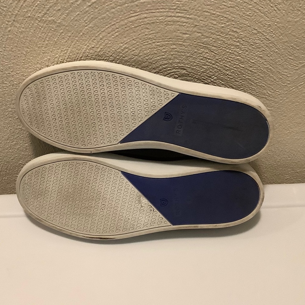 ROTHY’S| Black Slip on Sneaker Sz 8 Casual Comfort - Picture 10 of 11